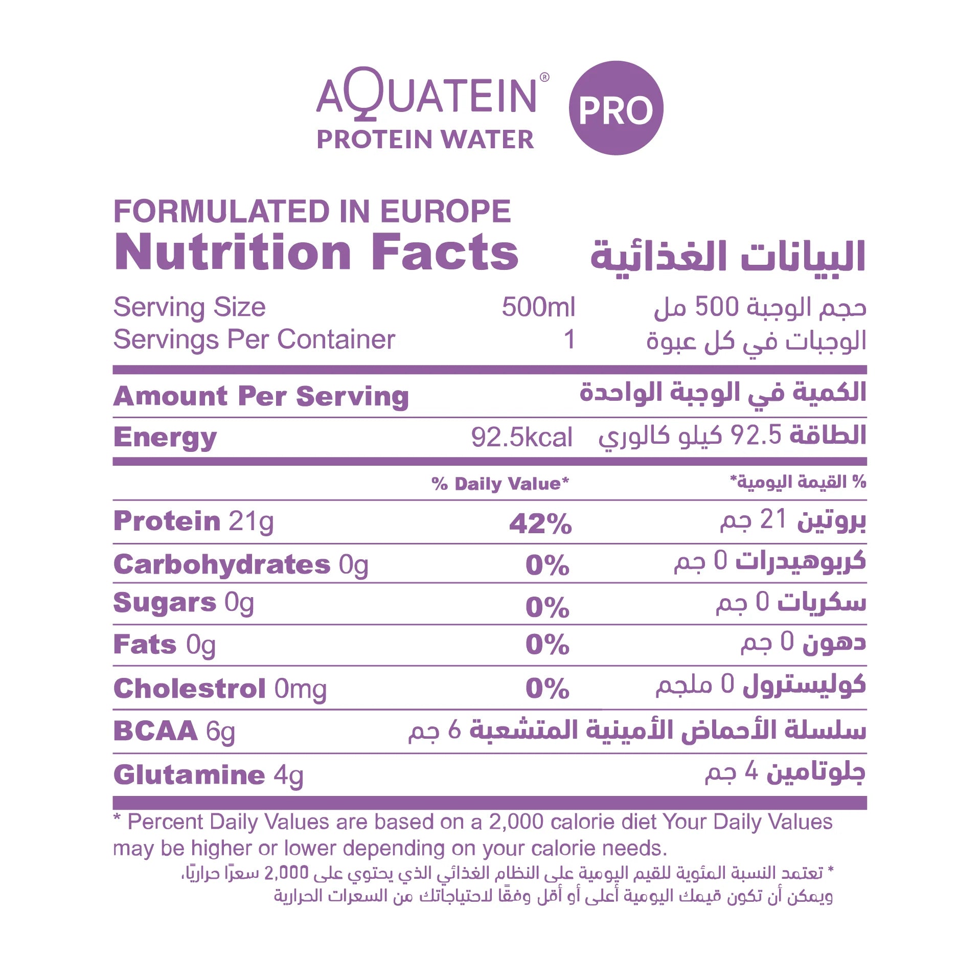 Aquatein PRO 21g Protein Water Box of 24