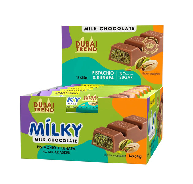 SNAQ FABRIQ-Milky Chocolate Bars with Filling 34g 16peice