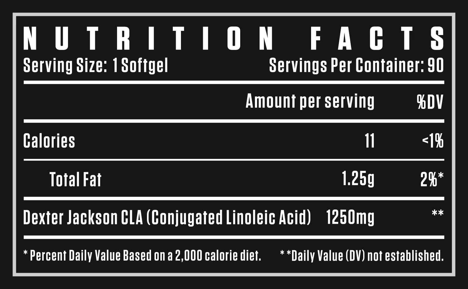 Dexter Jackson CLA-1250mg 90softgels