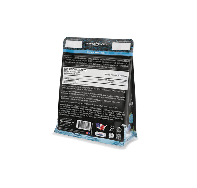Pole Nutrition Creatine Gummies 5000 MG (No Sugar Added)