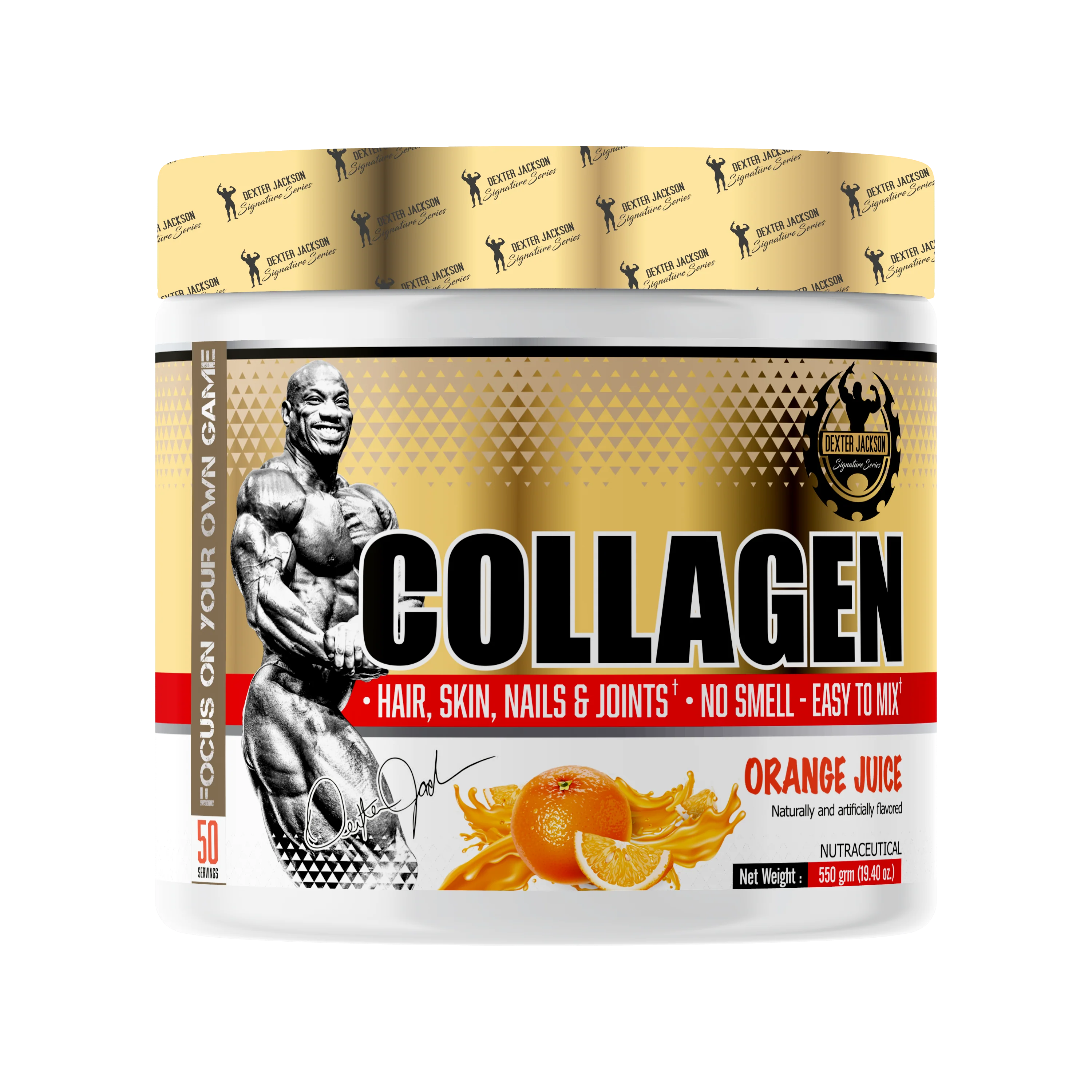 Dexter Gold Series Collagen - Supports Skin, Hair, Nails, and Joint Health (550g, 50 Servings)