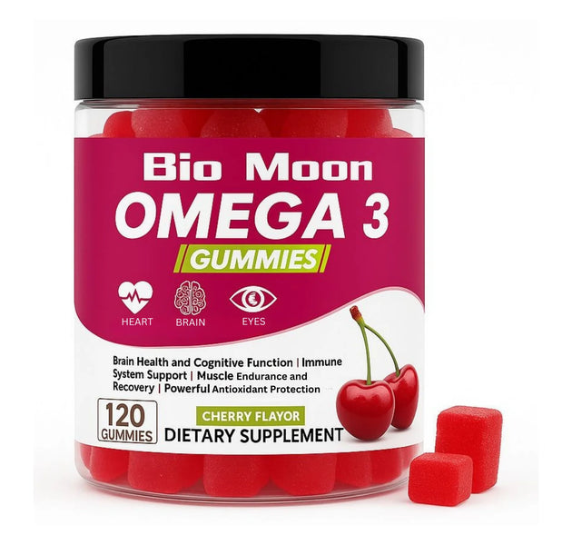 Bio Moon Omega 3 Gummies – Heart, Brain – Cherry Flavor