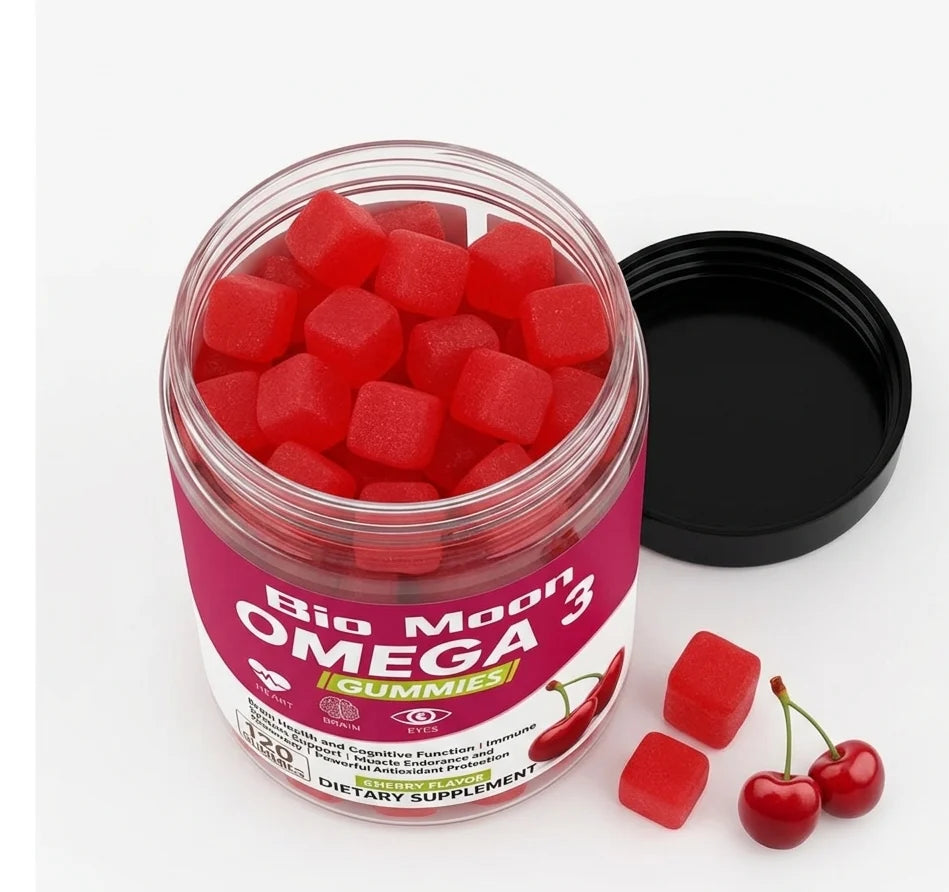 Bio Moon Omega 3 Gummies – Heart, Brain – Cherry Flavor