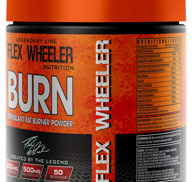 Flex Wheeler Burn Fat Burner Powder, 50servings