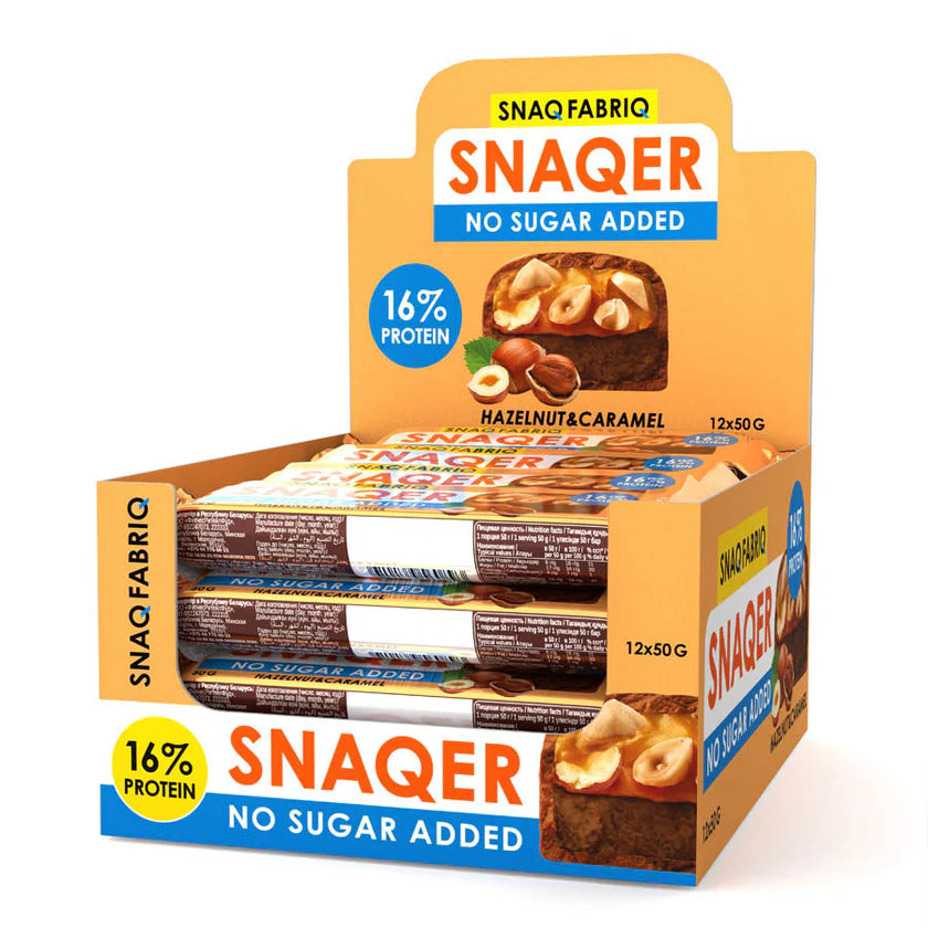 SNAQER Chocolate Protein Bar 50g Pack of 12