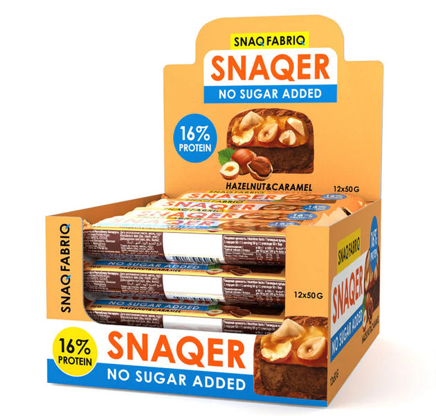 SNAQER Chocolate Protein Bar 50g Pack of 12
