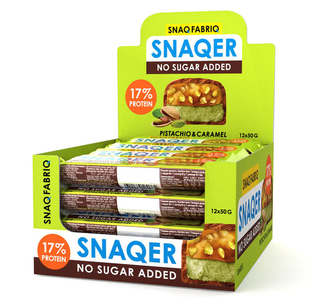 SNAQER Chocolate Protein Bar 50g Pack of 12