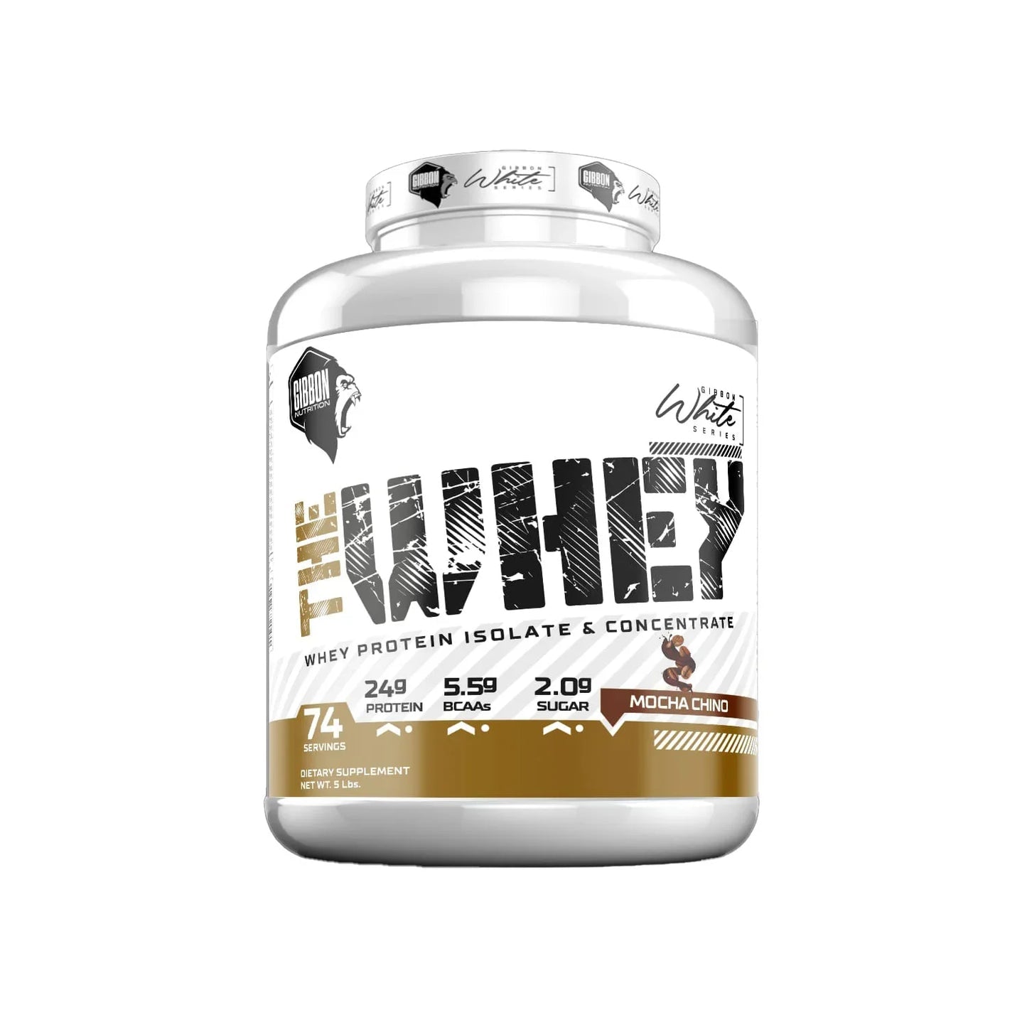 Gibbon Nutrition White Series Whey Protein 5LB