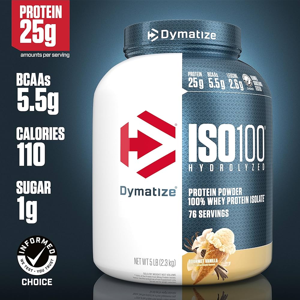 Dymatize ISO 100 Hydrolyzed whey protein isolate, 5 LB