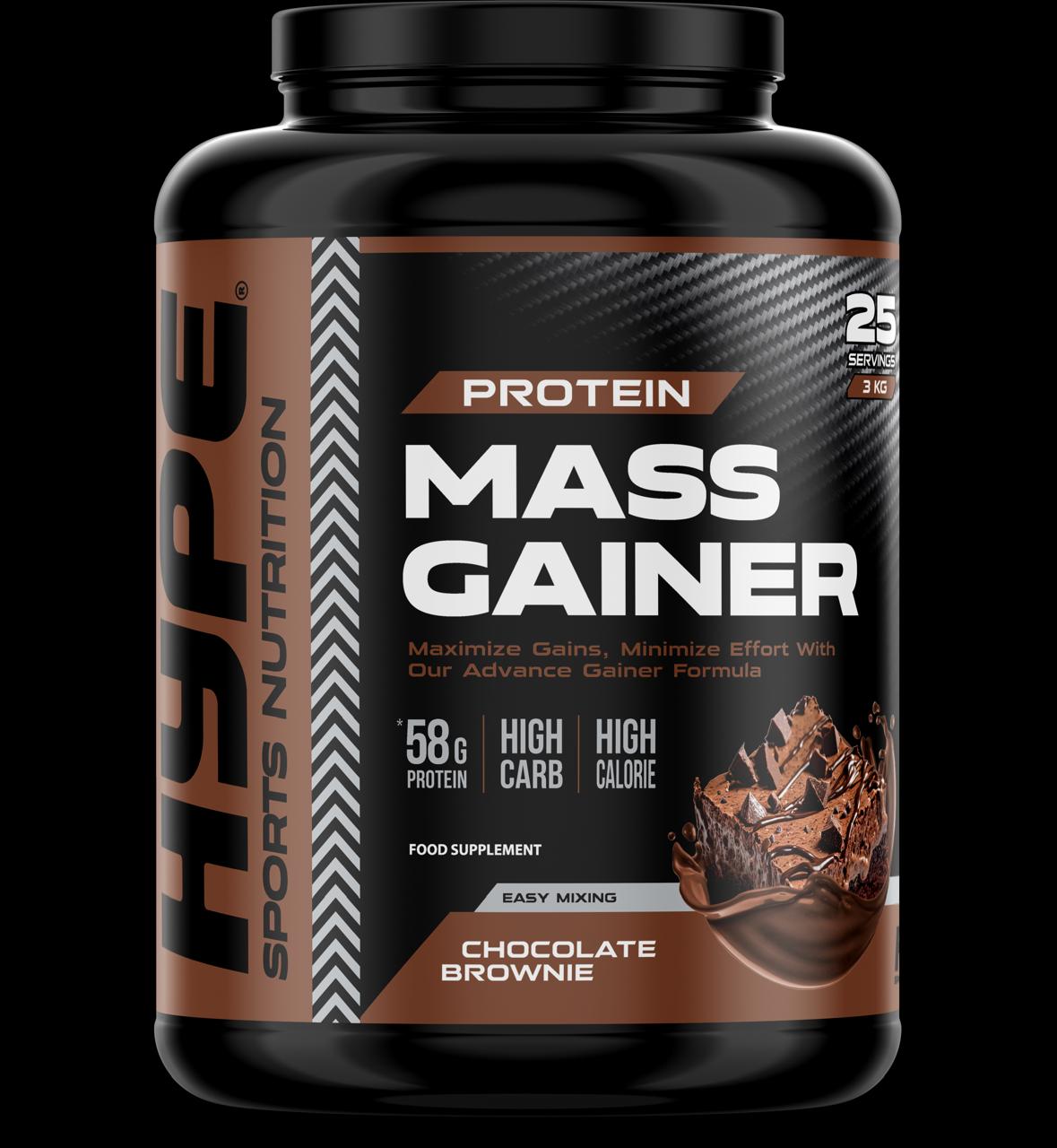 HYPE MASS GAINER 3KG – Strawberry, Chocolate, Vanilla