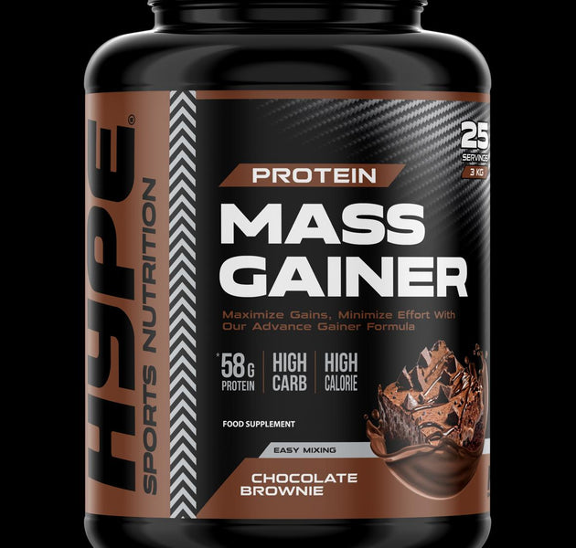 HYPE MASS GAINER 3KG – Strawberry, Chocolate, Vanilla