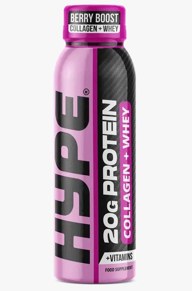 HYPE COLLAGEN + PROTEIN SHOT 12PCS – Berry Boost / Citrus Fusion