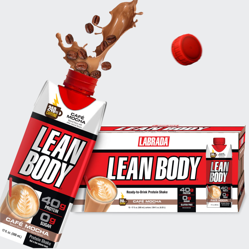 Labrada Lean Body Ready-to-Drink Protein Shake 500ml - No Sugar, Gluten Free