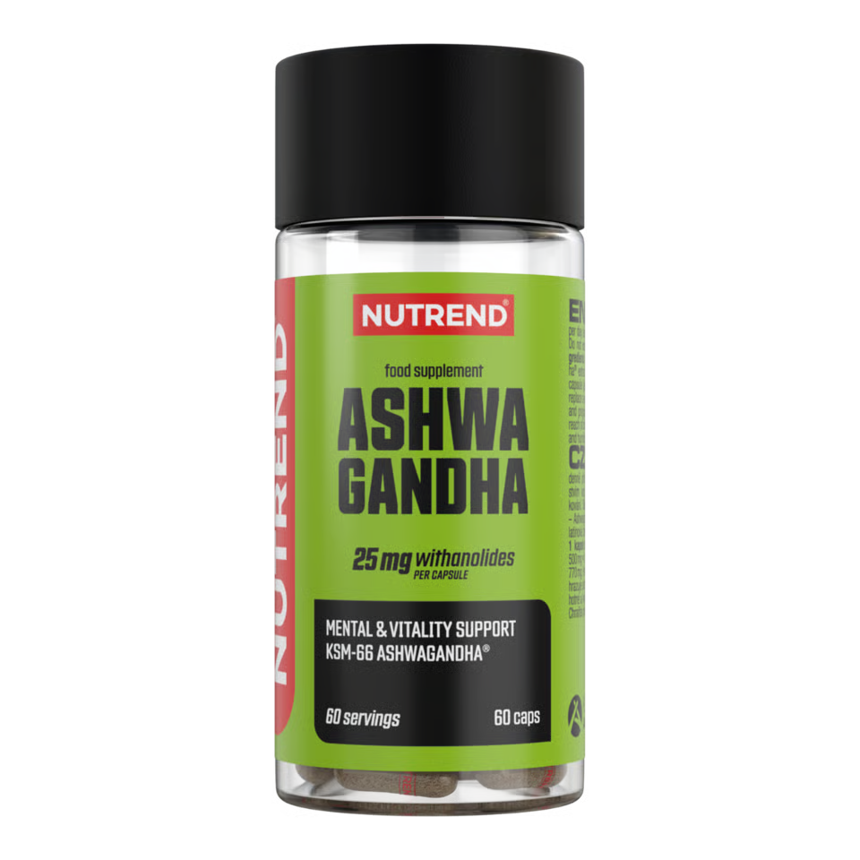 Nutrend Ashwagandha – 500 mg Adaptogenic Stress & Performance Support | 60 Capsules