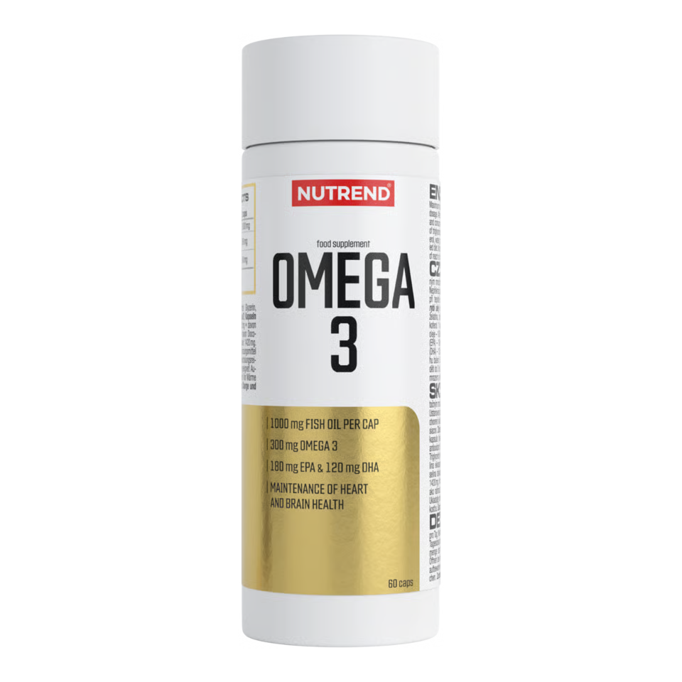 Nutrend Omega‑3 1000 mg – Heart, Brain & Vision Support | 60 Softgel Capsules
