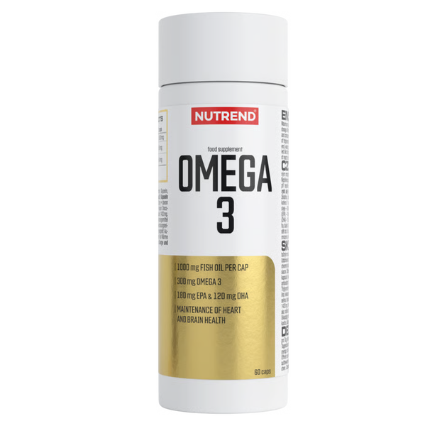 Nutrend Omega‑3 1000 mg – Heart, Brain & Vision Support | 60 Softgel Capsules